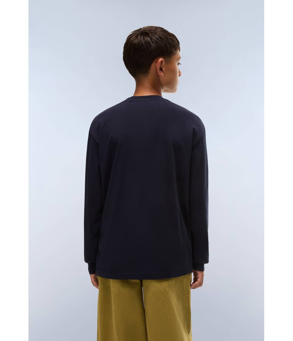 K S-NEW BOX LOGO LS BLU MARINE 