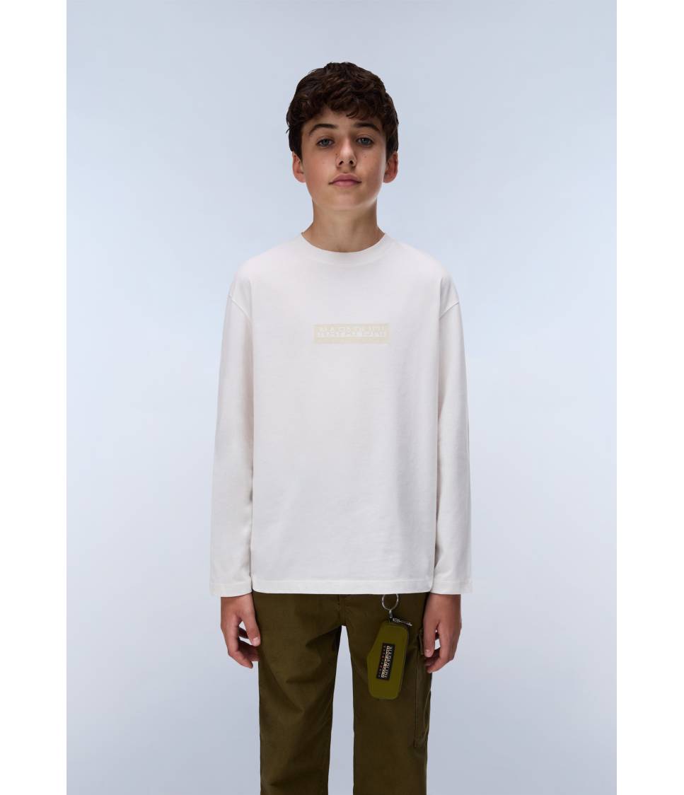 K S-NEW BOX LOGO LS WHITE WHISPER 