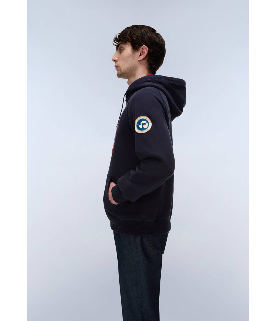 B-ARCHIVE SWEAT H BLU MARINE 